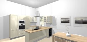 vizualizácia kuchyňa sýkora