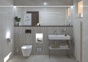 minimalistická kúpeľňa belagio