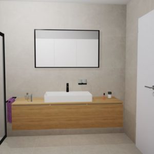Minimalistická kúpeľňa