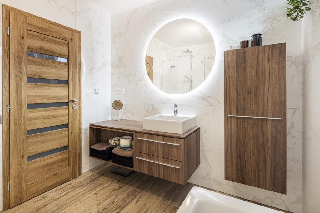 Kúpeľňa skrinky Duravit drevo